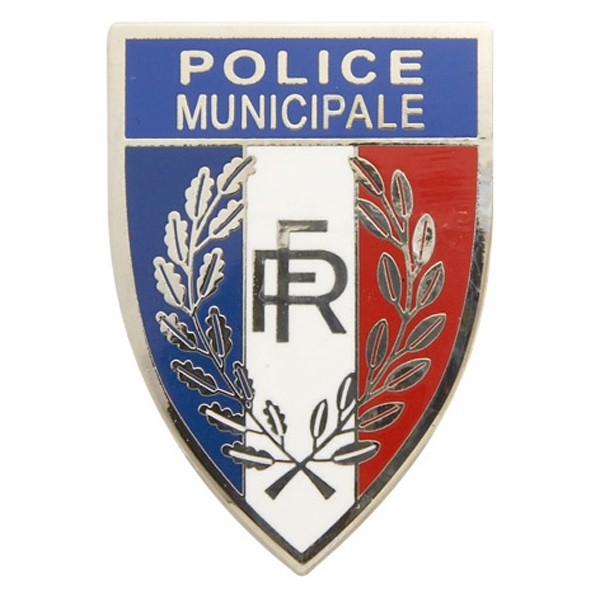 Calot police Municipale bleu marine avec insigne