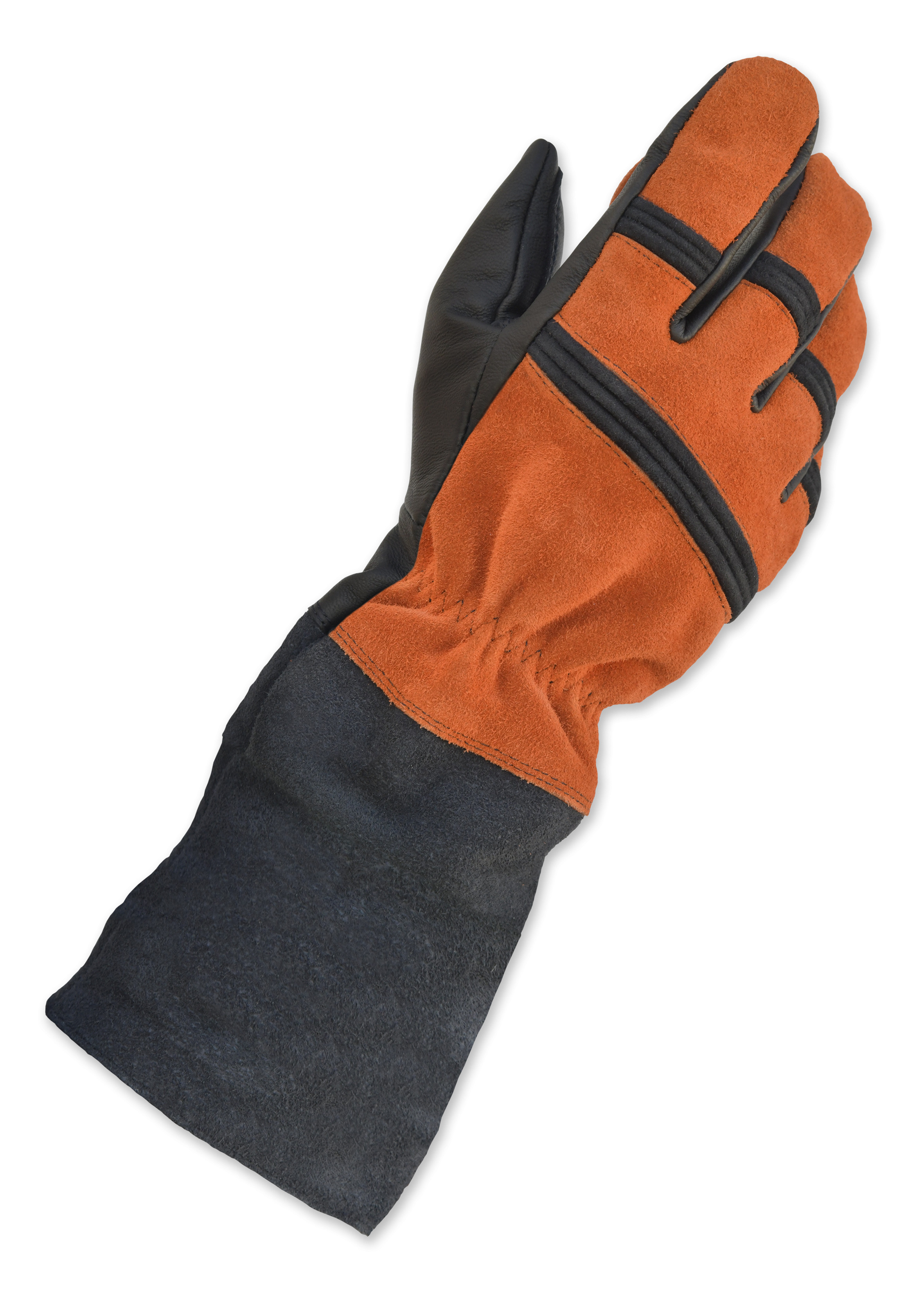 Gants de pompier en cuir durable résistant à la chaleur/au feu/à l'eau avec  sangle réfléchissante, gants de travail ignifuges : : Bricolage