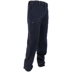 Pantalon d'intervention ASVP marine stretch liseré bordeaux