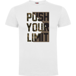 Tee-shirt coton blanc Push Your Limit