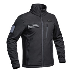 Veste Softshell 3 couches Sécurité Privée Noir