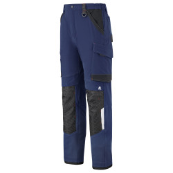 Pantalon de travail en stretch RULER marine/noir